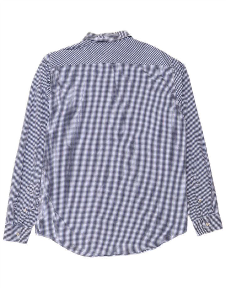 Timberland muška uska majica velika plava pamuk gingham