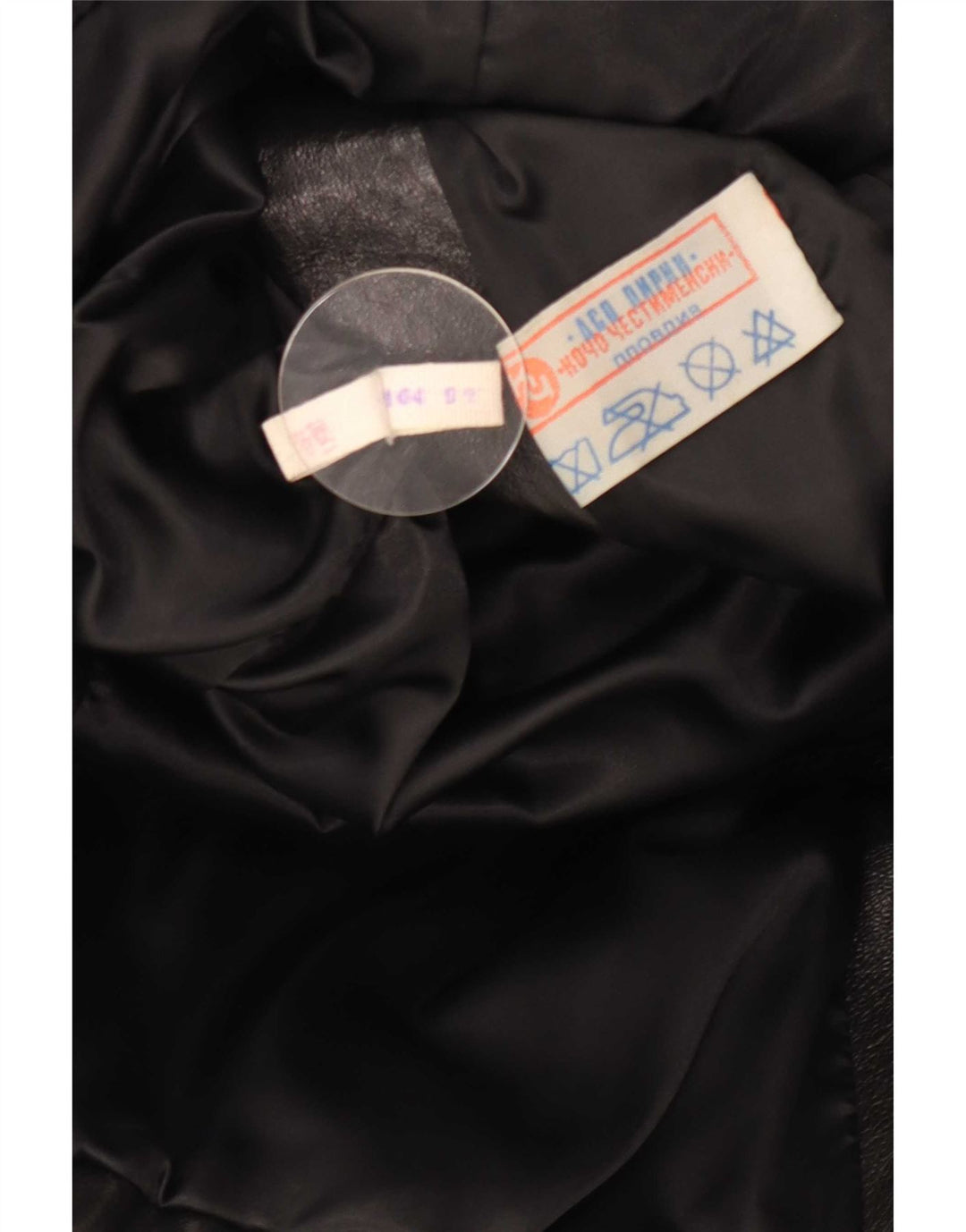 Vintage ženska kožna jakna UK 10 Mala crna