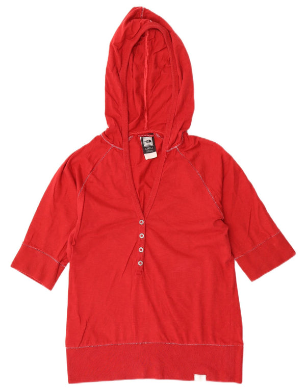 The North Face ženska majica kratkih rukava s kapuljačom UK 6 XS, crveni pamuk
