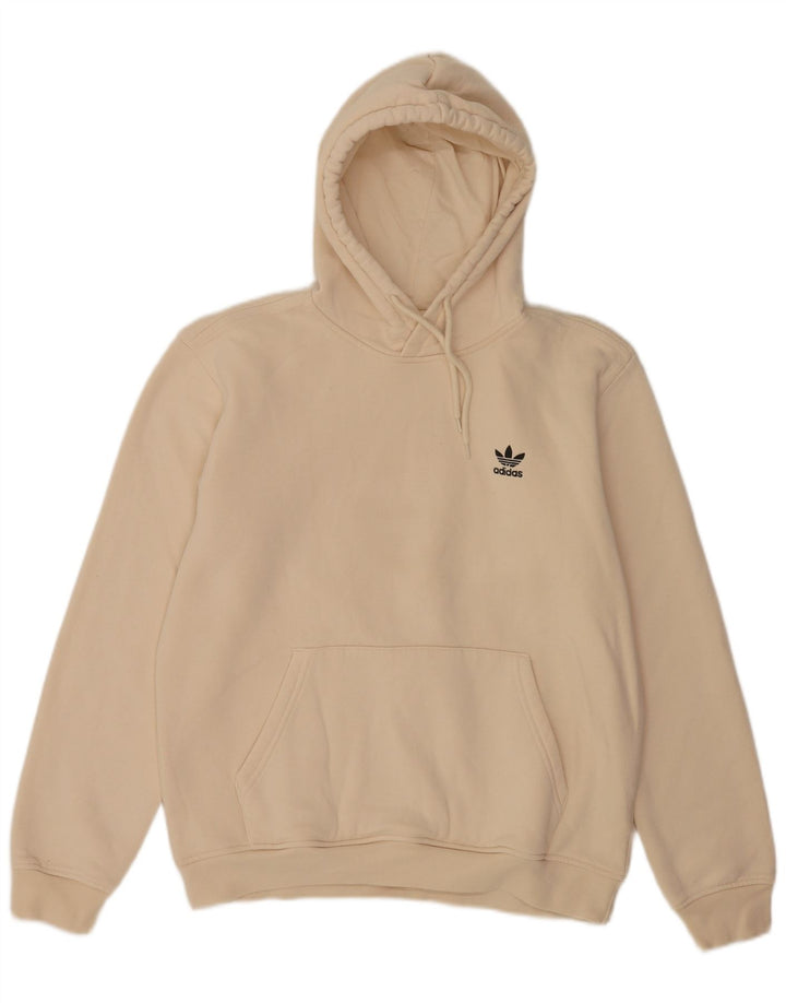 Adidas muška majica s kapuljačom Srednje bež pamuk