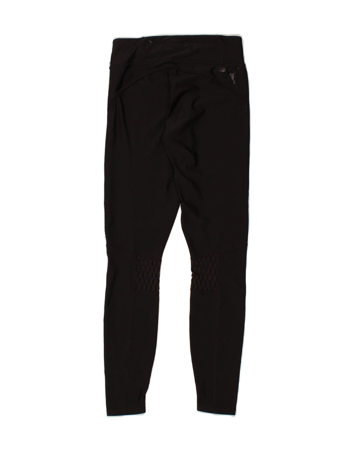 PUMA Womens Graphic Leggings UK 10 Small Black Polyester Vintage Puma and Second-Hand Puma from Messina Hembry 