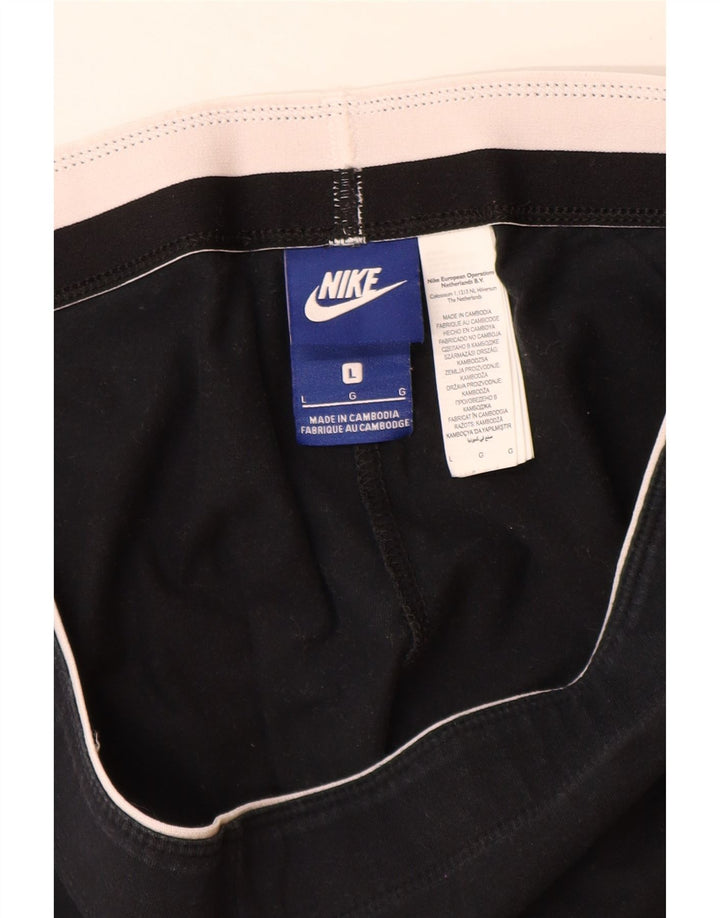 Nike Ženske Graphic Leggings UK 16 Large Black Cotton