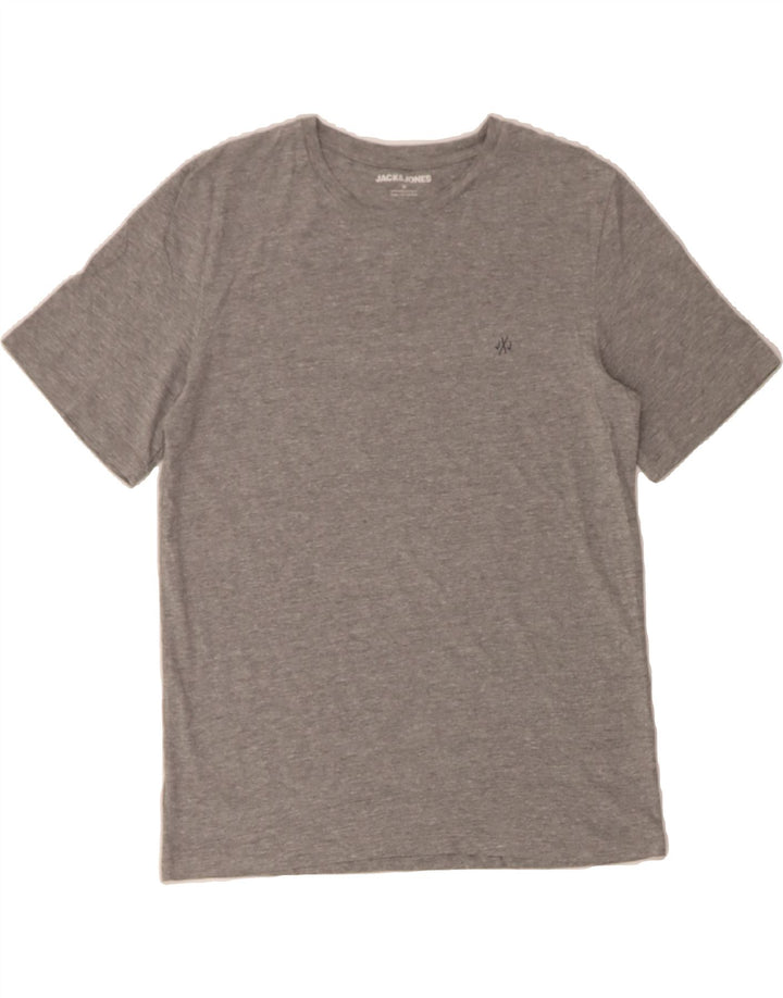 JACK & JONES Mens T-Shirt Top Medium Grey Cotton Vintage Jack & Jones and Second-Hand Jack & Jones from Messina Hembry 