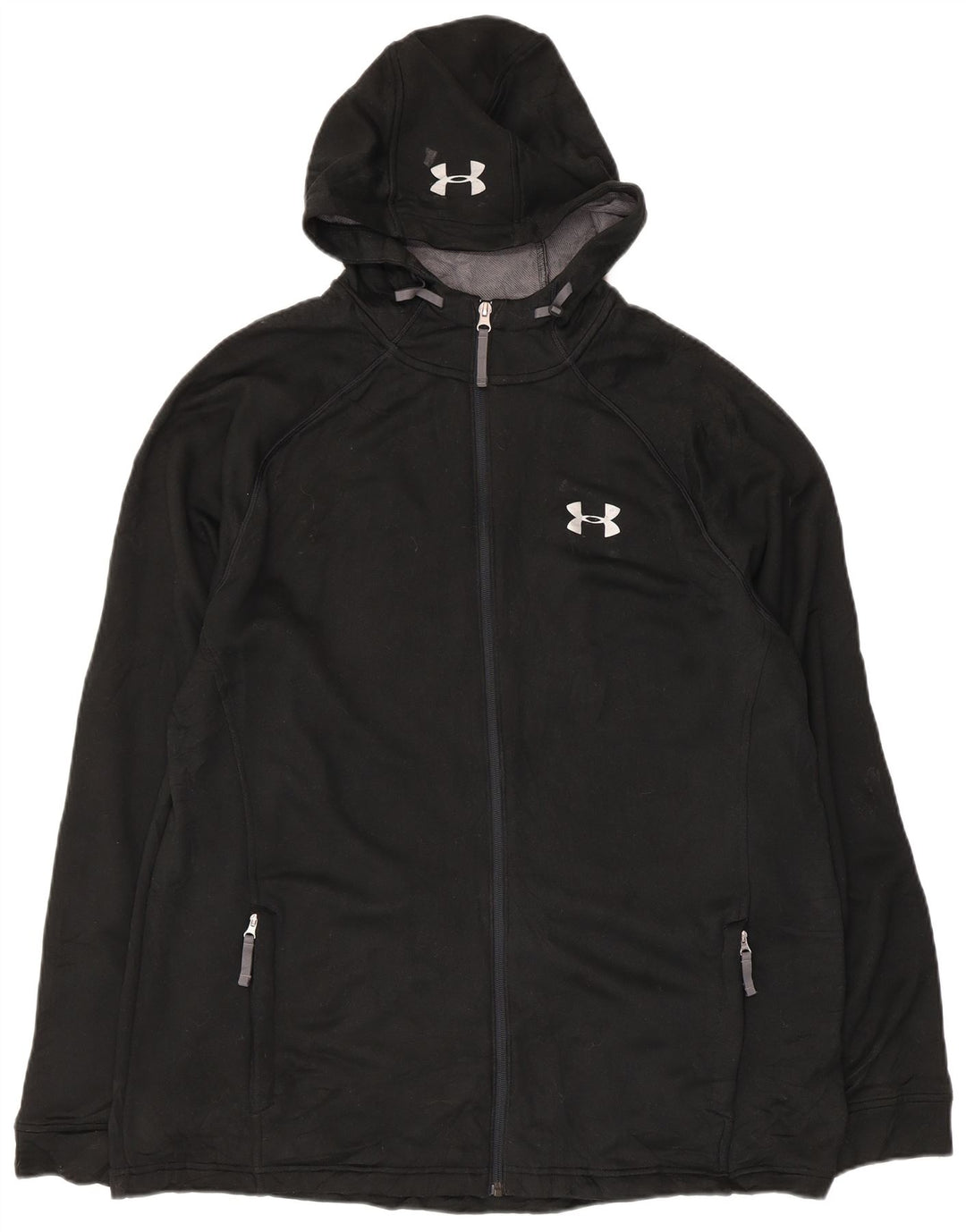 Under Armour muški pulover s kapuljačom s patentnim zatvaračem XL crni poliester