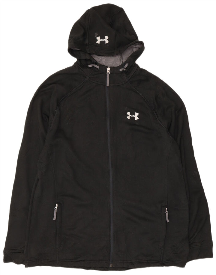 Under Armour muški pulover s kapuljačom s patentnim zatvaračem XL crni poliester