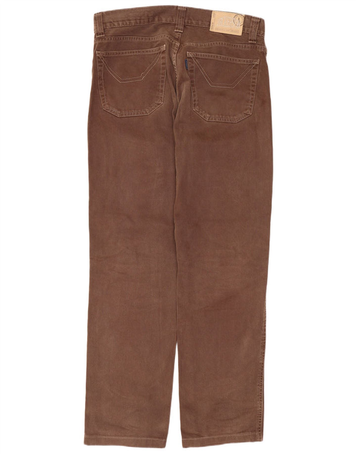 Jeckerson muške ravne traperice W33 L30 smeđi pamuk