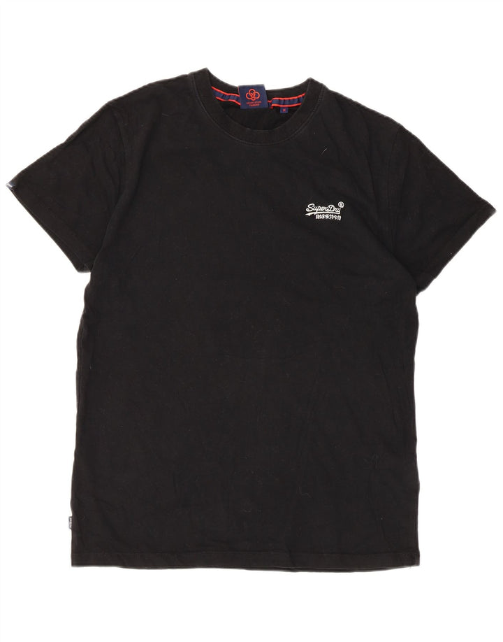 Superdry muška majica kratkih rukava Srednji crni pamuk