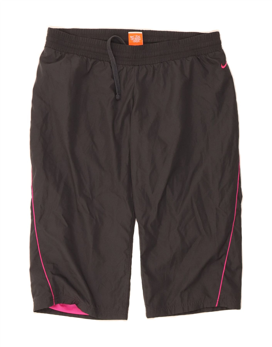 NIKE Womens Bermuda Sport Shorts UK 12/14  Medium  Grey Polyester Vintage Nike and Second-Hand Nike from Messina Hembry 