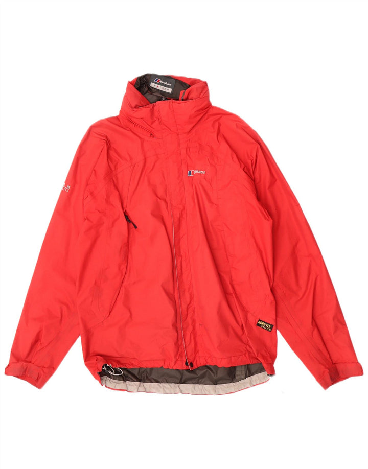 Berghaus muška kišna jakna s kapuljačom UK 38 Srednje crveni najlon
