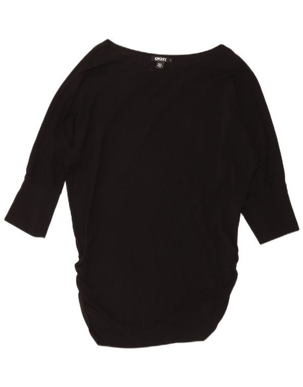 DKNY ženska haljina tunika s krilima šišmiša UK 16 Velika crna viskoza