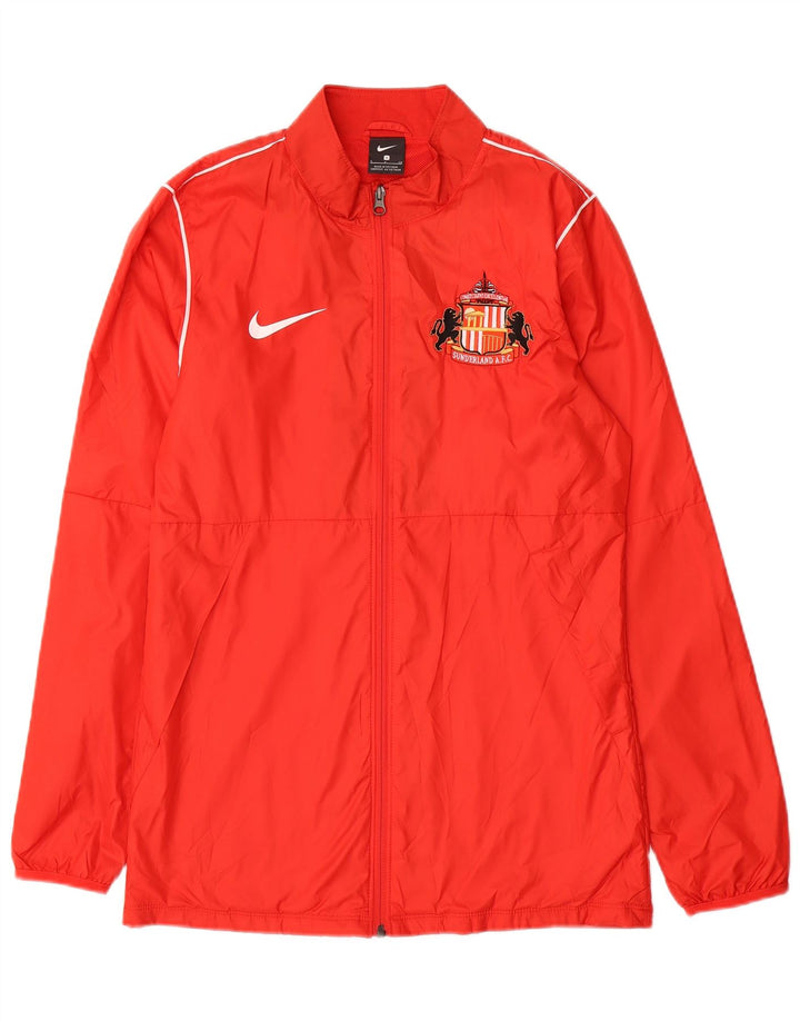 Nike Mens Sunderland A.F.C. Grafička kišna jakna UK 36 mali crveni poliester