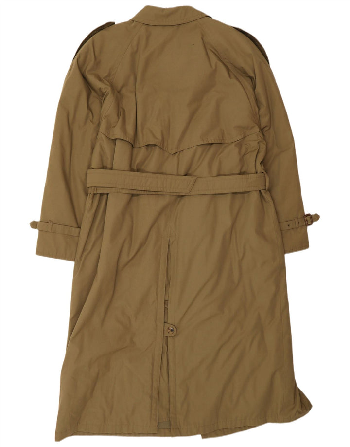 Vintage muški trenč kaput IT 48 srednji kaki poliester klasičan