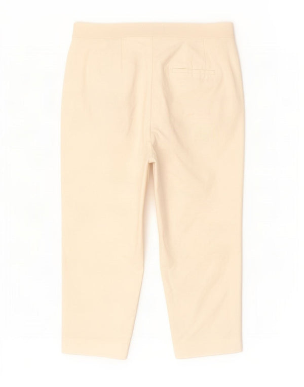 Marks & Spencer ženske Capri hlače UK 14 Large W32 L21 Off White