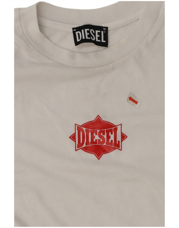 Diesel majica kratkih rukava s grafičkim motivima za dječake 13-14 godina velika bijela