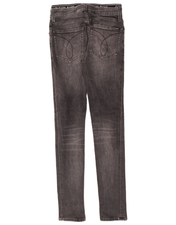 Calvin Klein Boys Graphic Skinny Jeans 15-16 Years W28 L32 Sivi pamuk