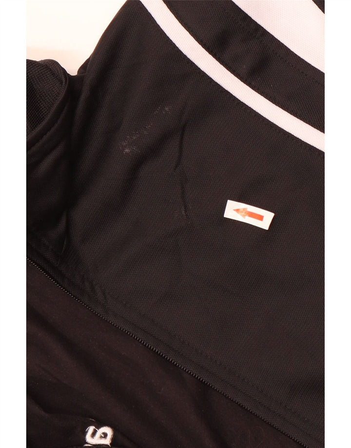 Gornja jakna trenirke Asics Boys 11-12 Years Black Colourblock poliester