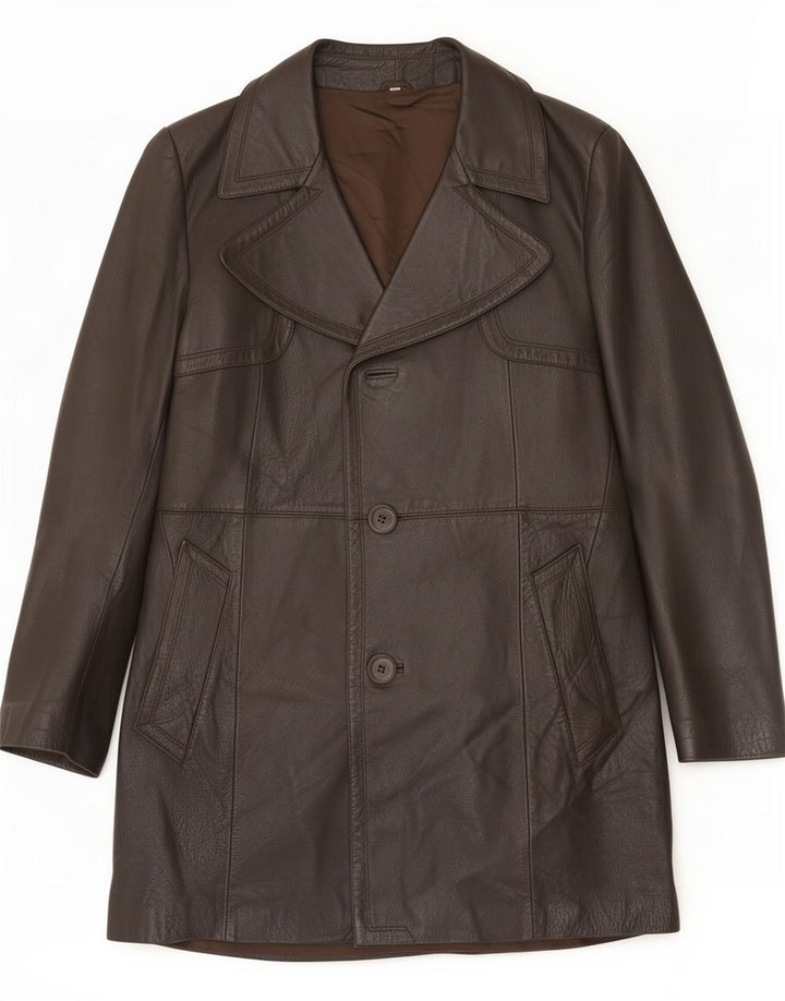 Vintage muški kožni kaput IT 48 Medium Brown