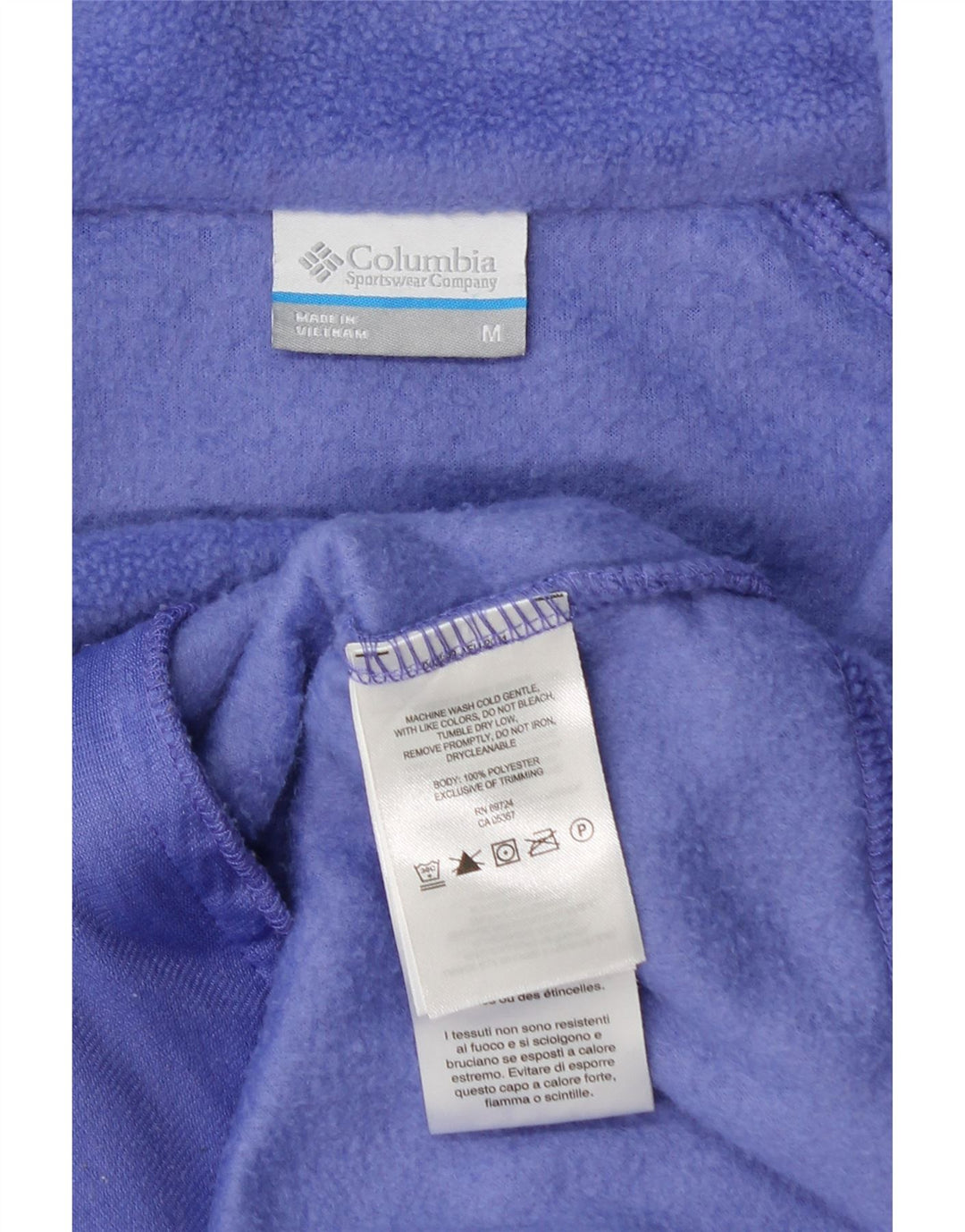 COLUMBIA Ženska jakna od flisa UK 14 Srednje ljubičasti poliester