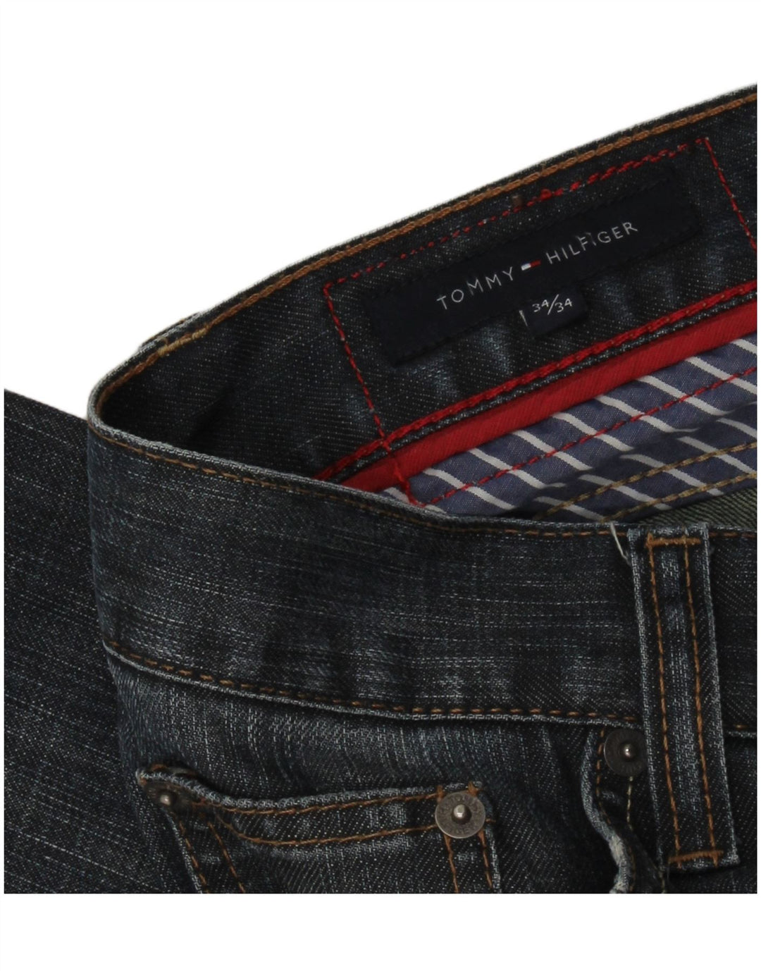 TOMMY HILFIGER Muške ravne traperice W34 L30 Plave