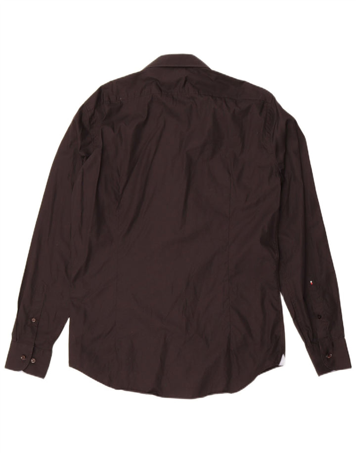 Tommy Hilfiger muška pripijena košulja veličine 40, srednje crni pamuk