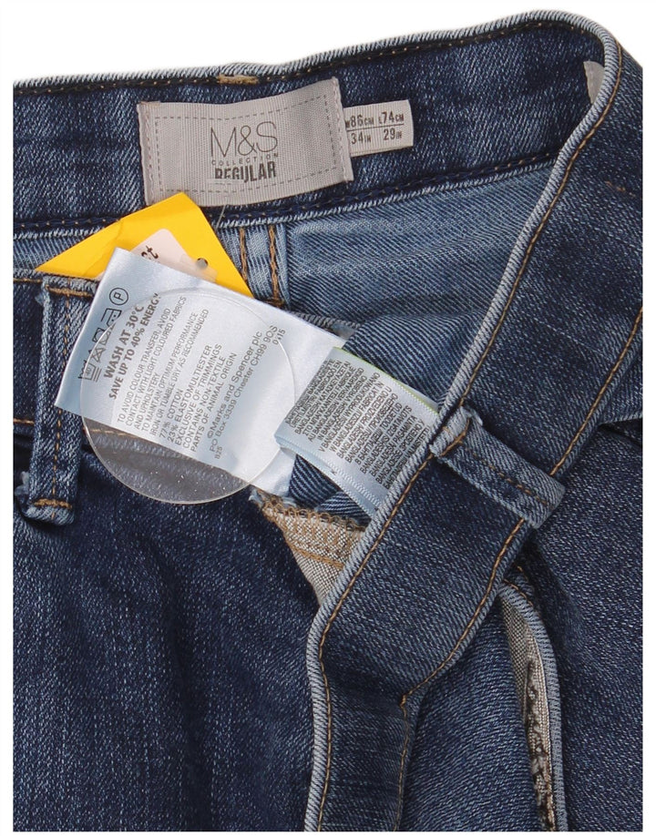 Marks & Spencer muške ravne traperice W34 L29 plave pamuk