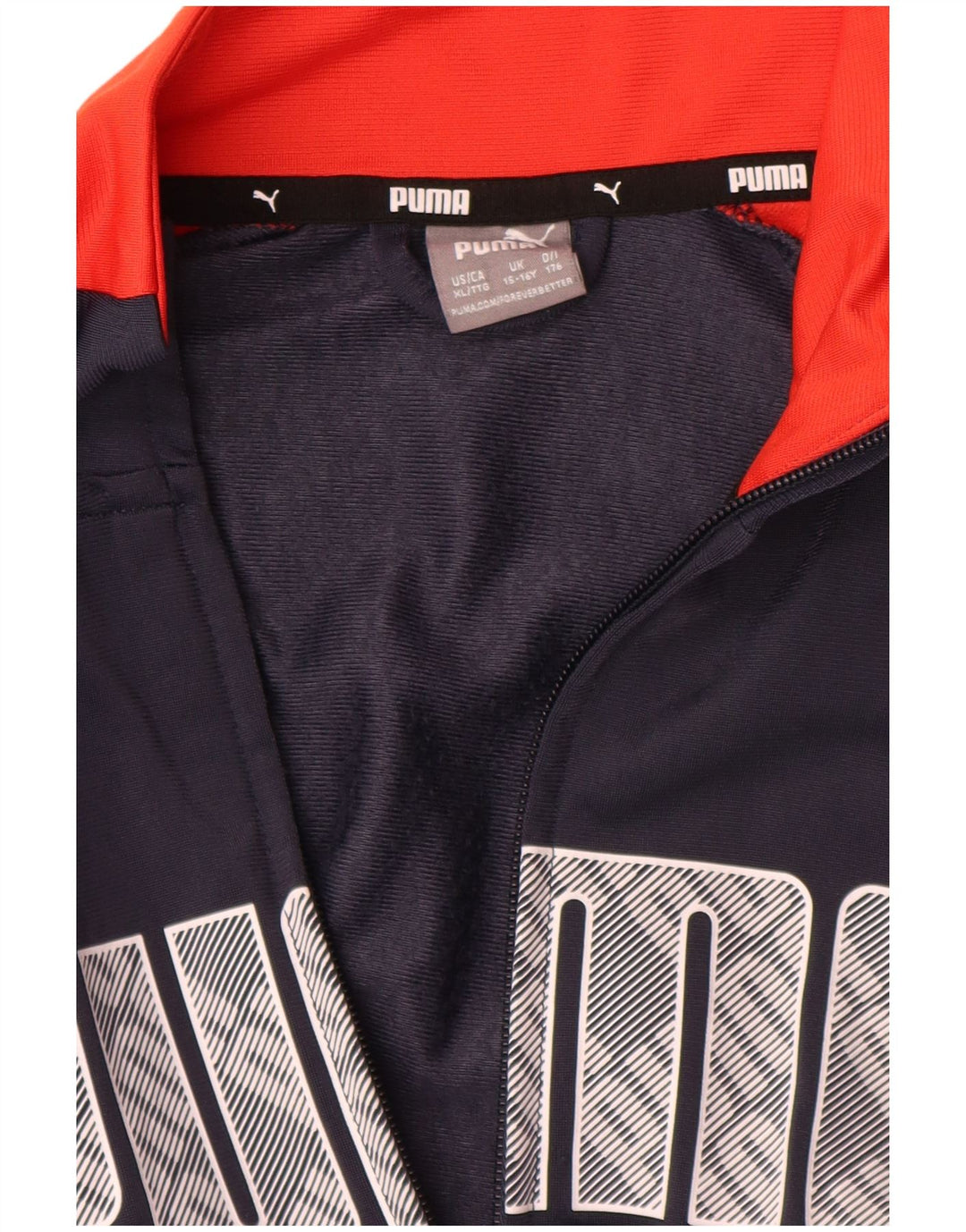 Puma Boys Graphic Trenirka Gornja jakna 15-16 godina tamnoplava poliester