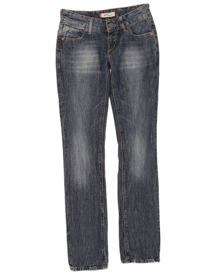 Levi's ženske 571 uske traperice W27 L34 plavi pamuk