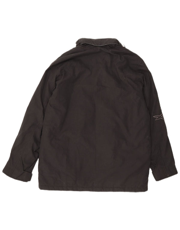 Ženska vjetrovka s kapuljačom Billabong Graphic US 14 XL crna na pruge