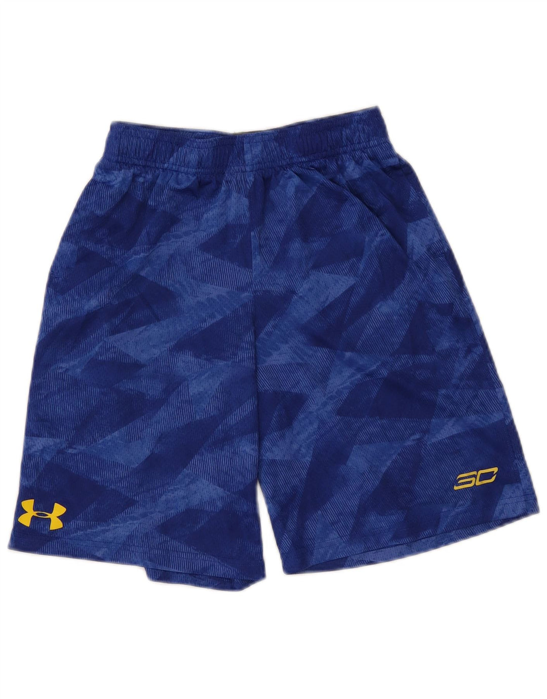 Under Armour Sportske kratke hlače za dječake 9-10 godina srednje plave geometrije
