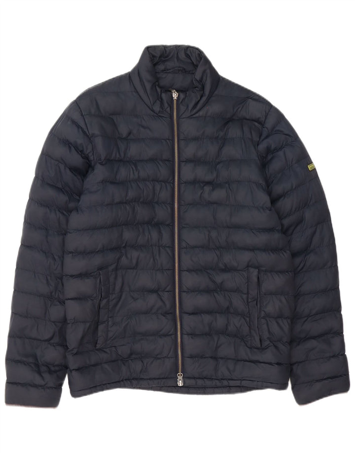 Barbour muška podstavljena jakna UK 36 mala tamnoplava poliester