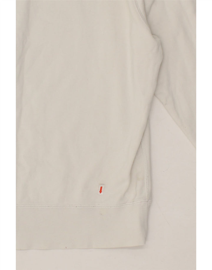 NIKE Womens Graphic Sweatshirt Jumper UK 16 Large White Cotton Vintage Nike and Second-Hand Nike from Messina Hembry 