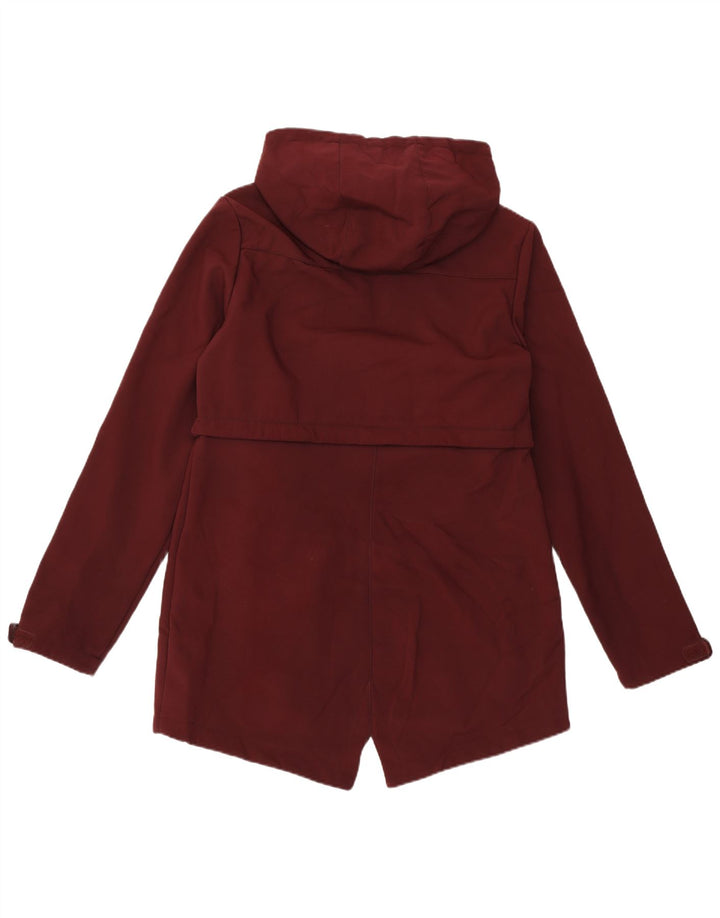 MOUNTAIN WAREHOUSE Womens Hooded Windbreaker Jacket UK 12 Medium  Burgundy