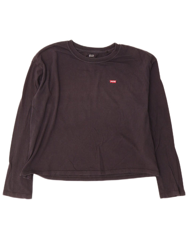 Levi's ženski kratki rukav dugih rukava UK 14 srednje tamnoplavi pamuk