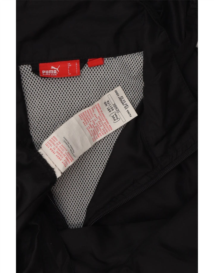 PUMA Muška kišna jakna s kapuljačom UK 42 Large Black Colourblock poliamid
