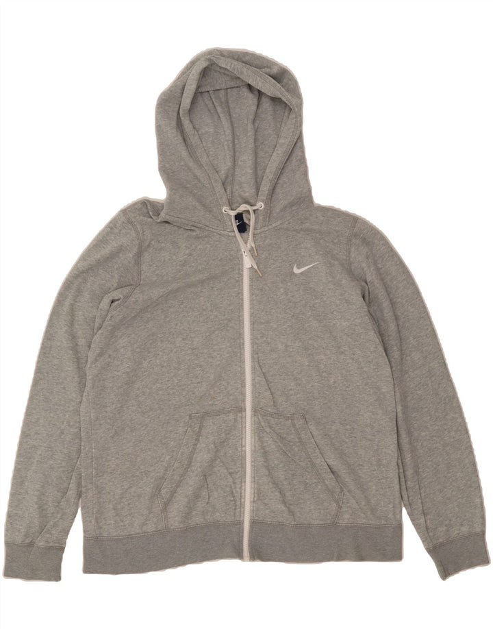 NIKE Mens Zip Hoodie Sweater XL Grey Cotton Vintage Nike and Second-Hand Nike from Messina Hembry 