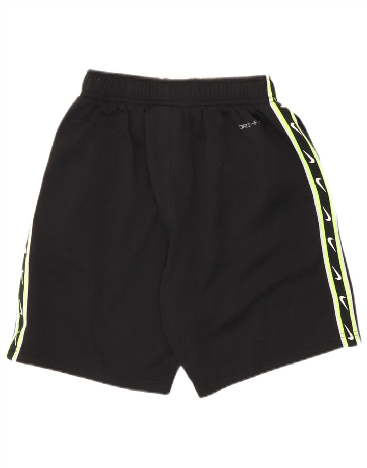 Nike Boys Dri Fit Graphic Sport Shorts 10-11 Years Medium Black Poliester