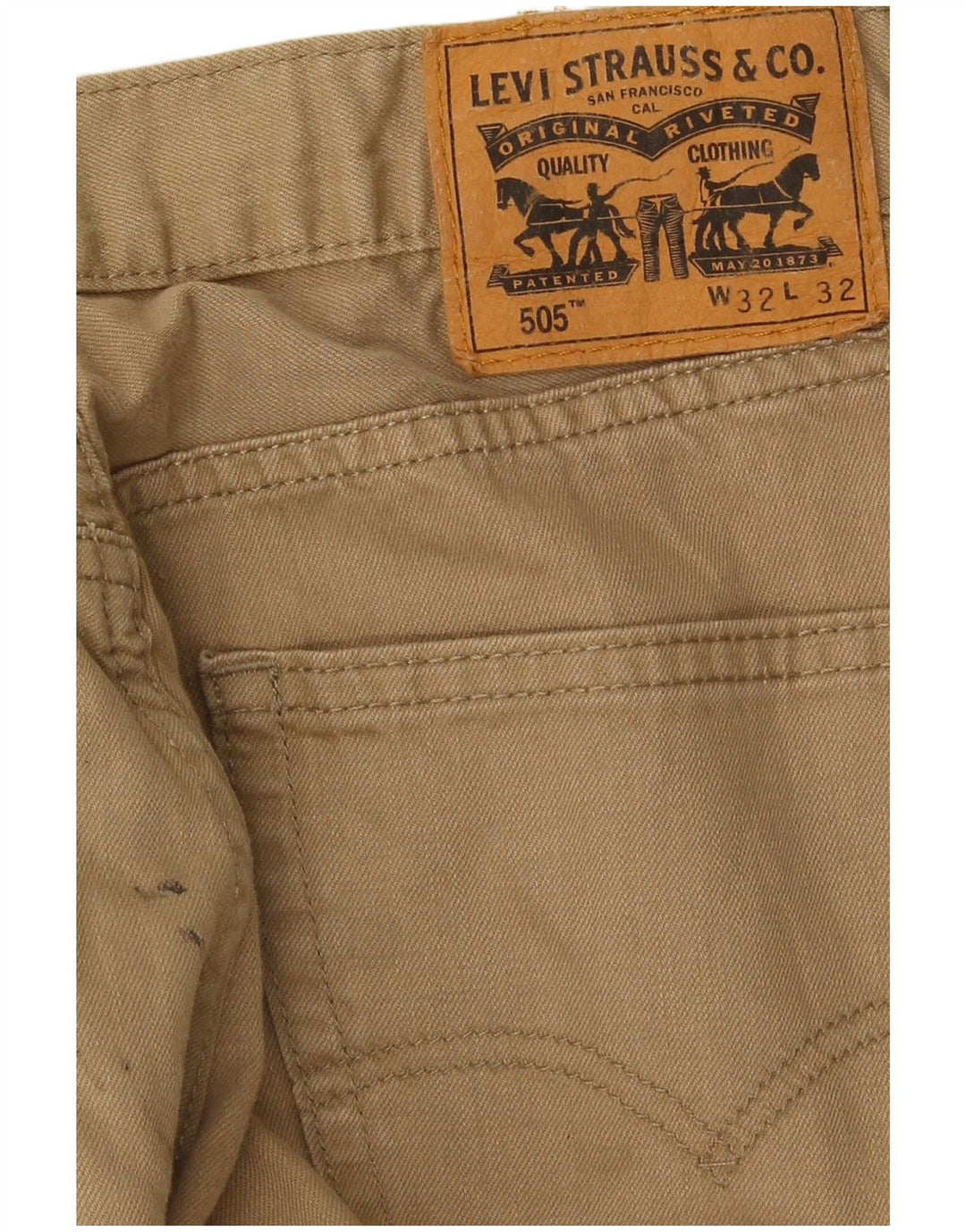 Levi's Mens 505 Straight Jeans W32 L32 Bež