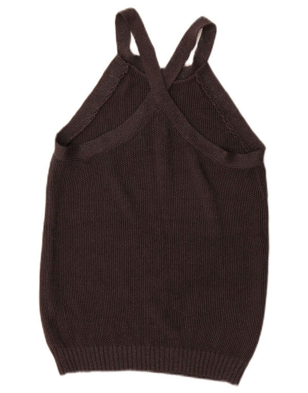 Massimo Dutti ženski prsluk bez rukava UK 12 srednje crna svila