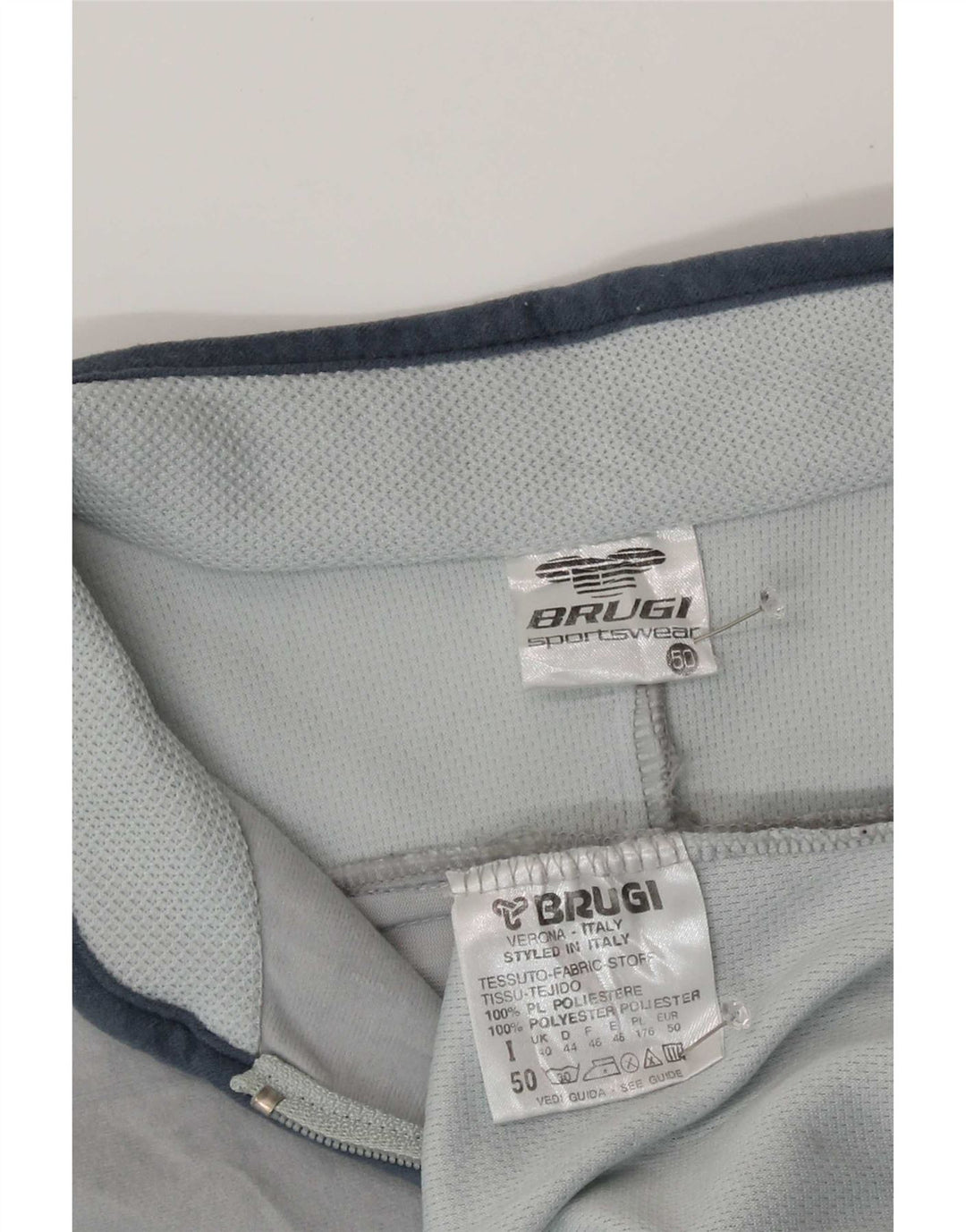 Brugi muška gornja jakna trenirke IT 50 poliester srednje sive boje