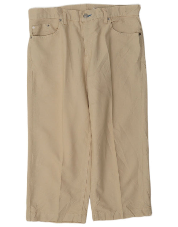 Levi's ženske 577 Capri hlače visokog struka US 12 Large W34 L22 Bež