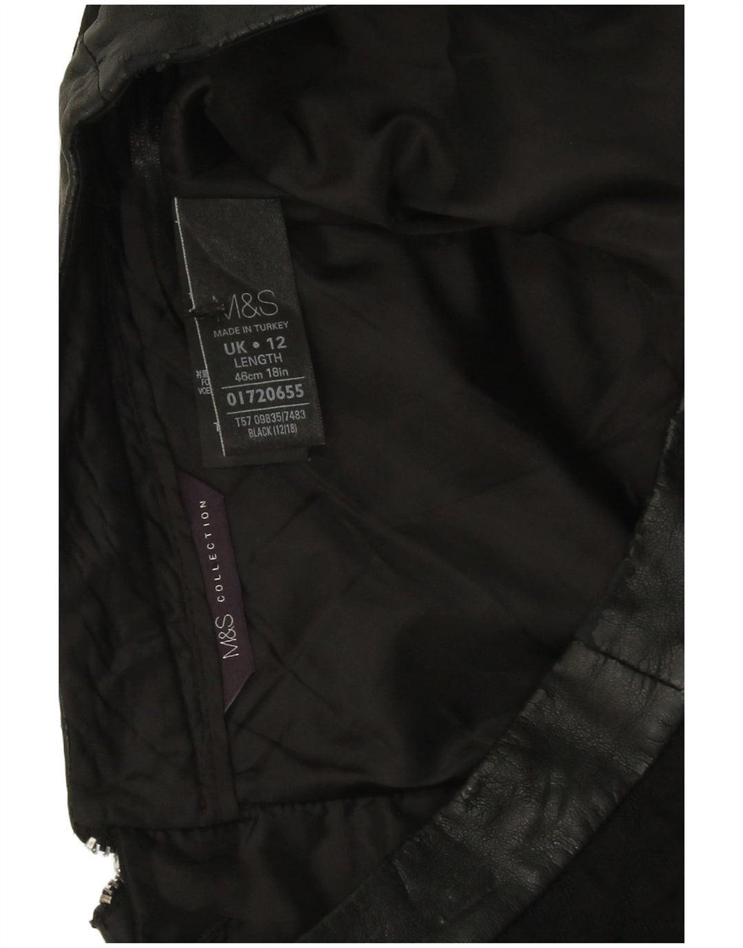 Marks & Spencer ženska mini suknja UK 12 srednje W30 crna Argyle/Diamond