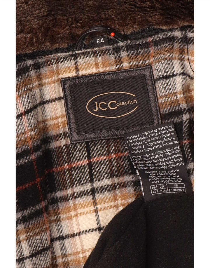 JCC muška kožna jakna IT 54 2XL crna