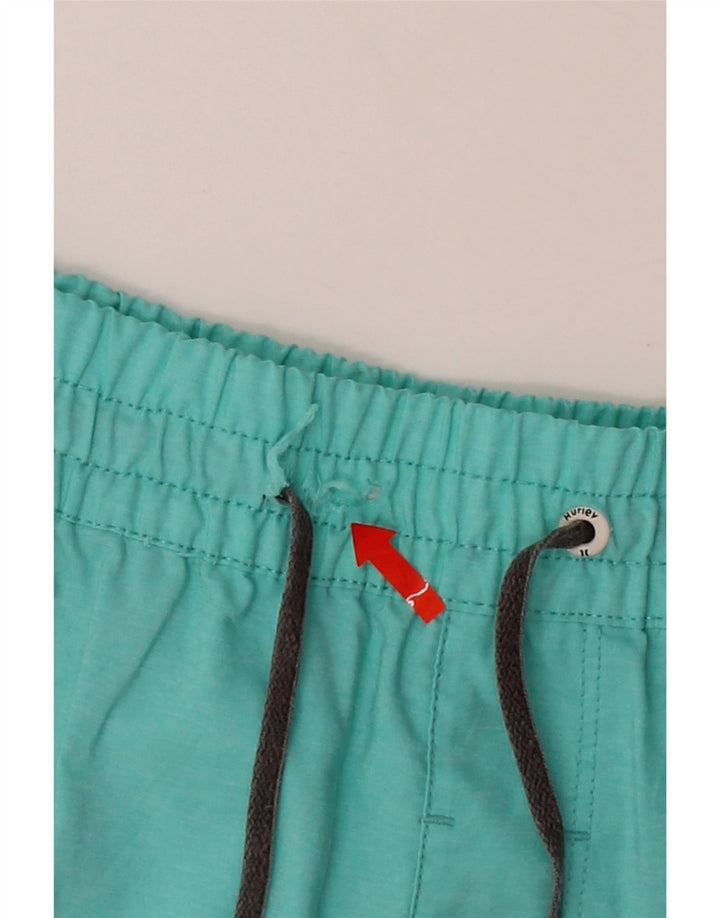 HURLEY Mens Swimming Shorts Medium  Turquoise Polyester Vintage Hurley and Second-Hand Hurley from Messina Hembry 