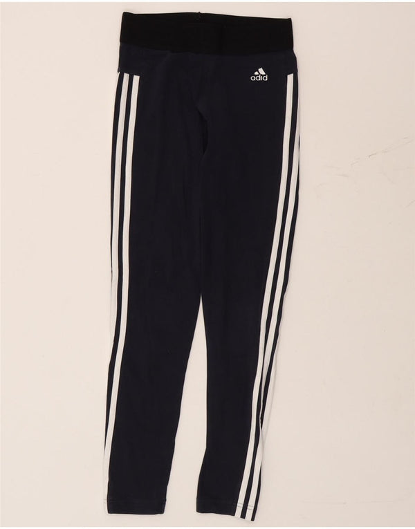 Adidas ženske tajice UK 4/6 XS tamnoplave pamučne boje