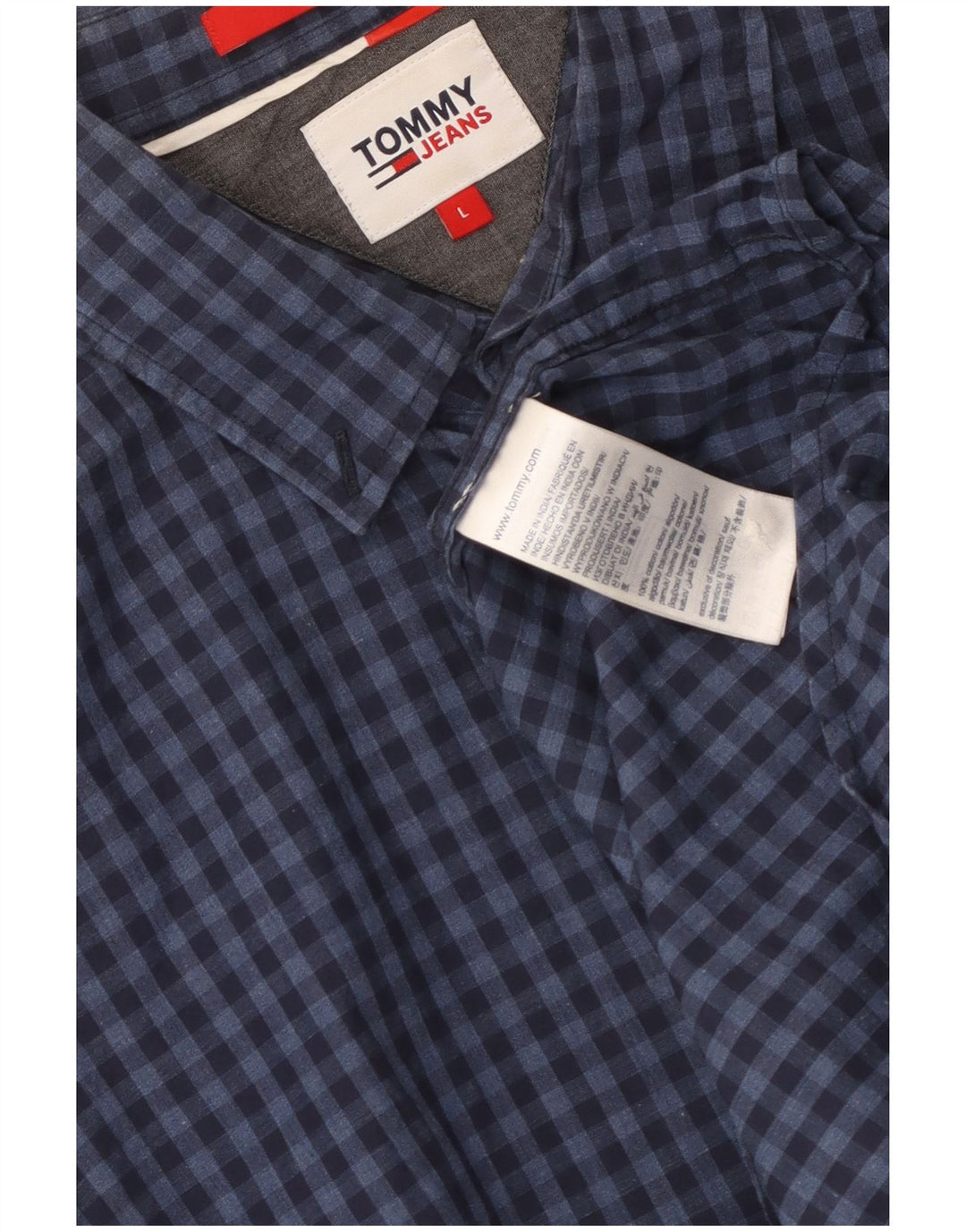 Tommy Hilfiger muška košulja standardnog kroja, velika tamnoplava pamuk gingham
