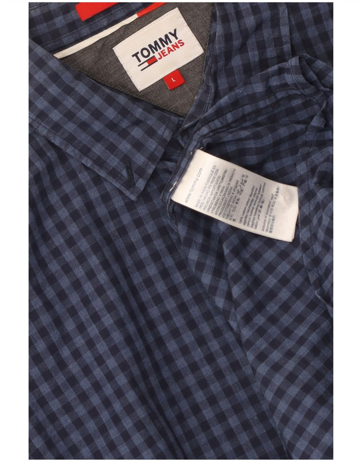 Tommy Hilfiger muška košulja standardnog kroja, velika tamnoplava pamuk gingham