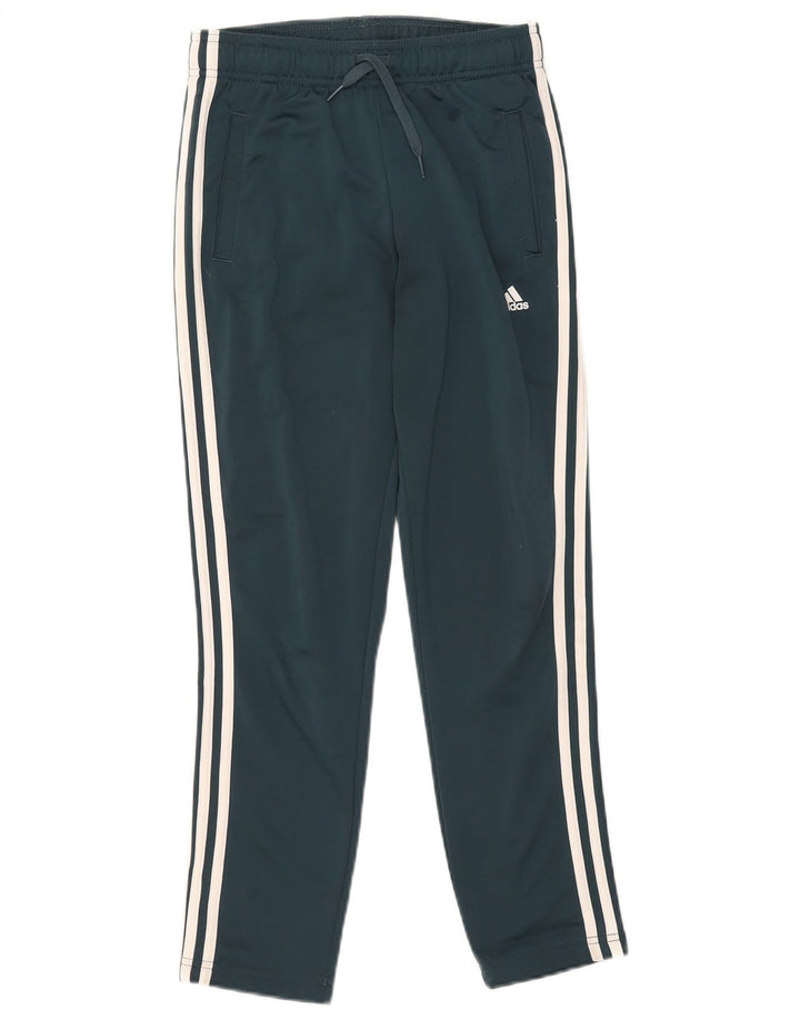 Adidas Hlače za trenirku za dječake 11-12 godina zelene poliesterske