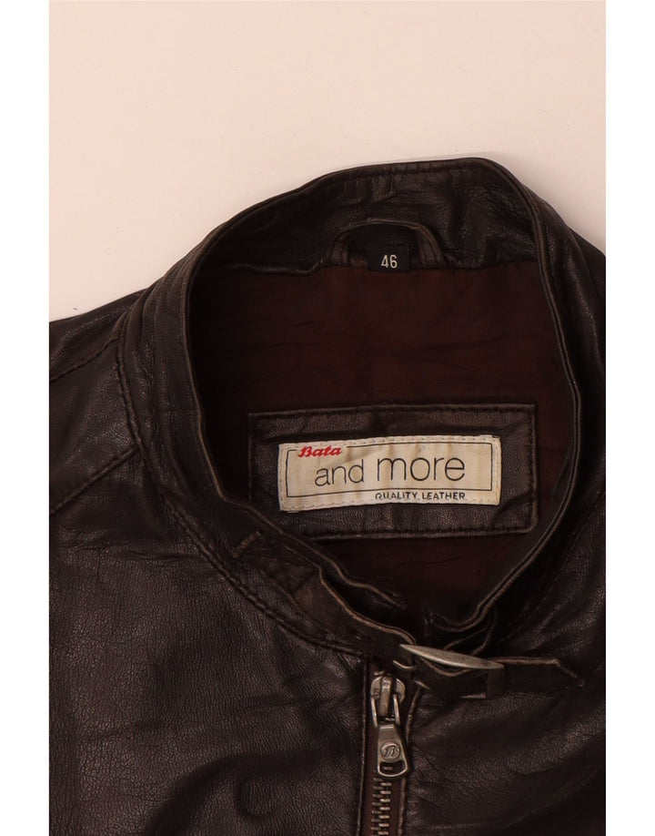 Bata and More Ženska kožna jakna IT 46 Large Brown Leather
