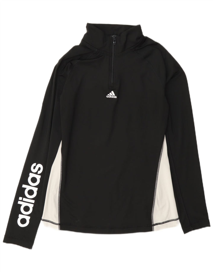 Adidas gornji dio trenirke s grafičkim motivima UK 12/14 srednje crne boje