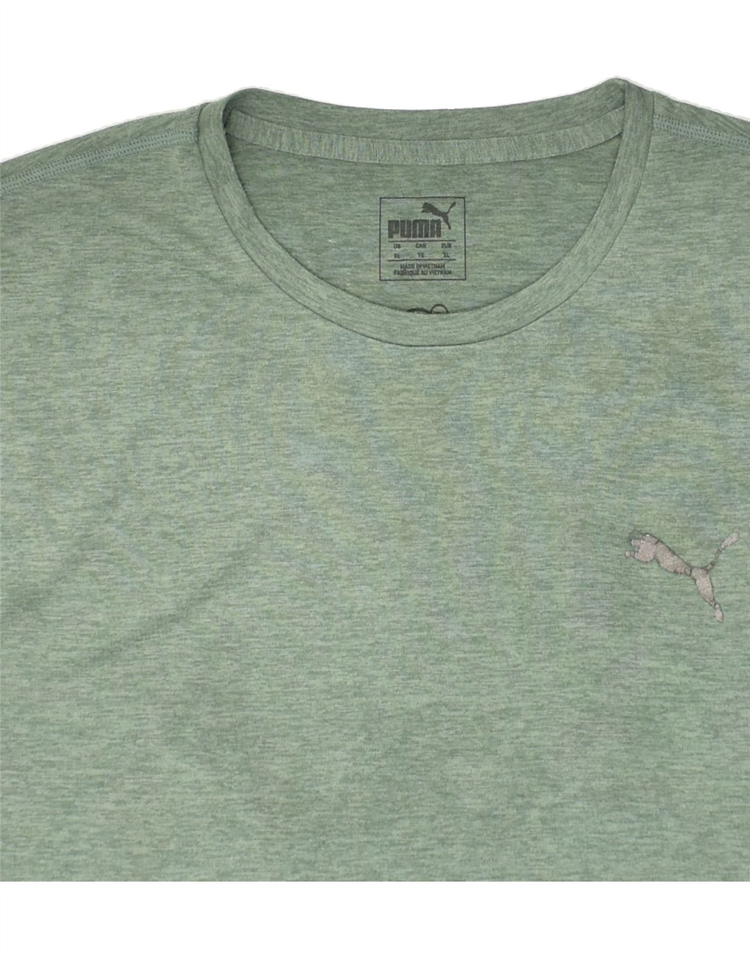 PUMA Mens T-Shirt Top XL Green Vintage Puma and Second-Hand Puma from Messina Hembry 